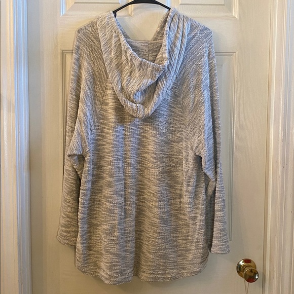 Altar'd State Distressed Comfortable Knit Sweater Hoodie - Picture 9 of 13